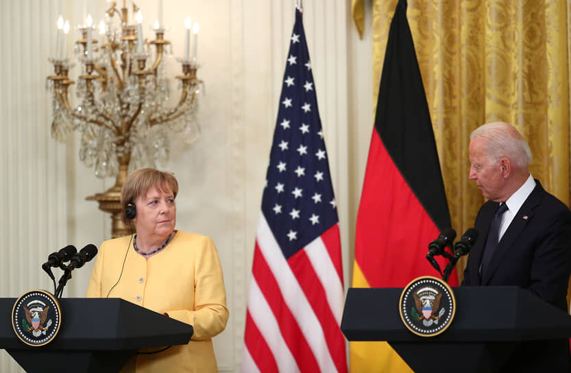 Канцлер Германии Ангела Меркель и президент США Джо Байден