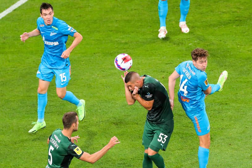 Матч между командами «Зенит» и «Краснодар» 