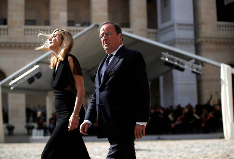 Актриса Жюли Гайе и экс-президент Франции Франсуа Олланд
