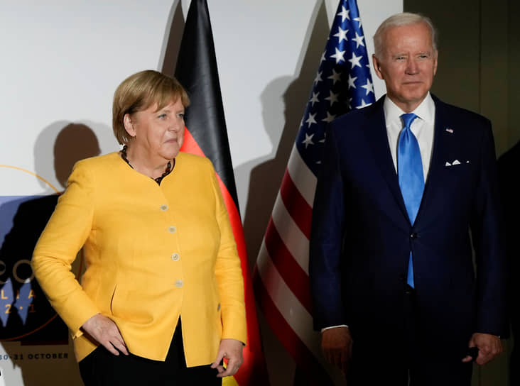 Канцлер ФРГ Ангела Меркель и президент США Джо Байден
