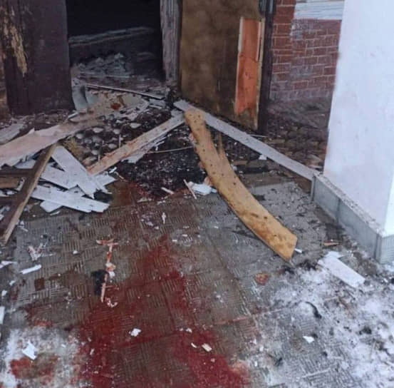 Последствия взрыва на территории монастыря в Серпухове