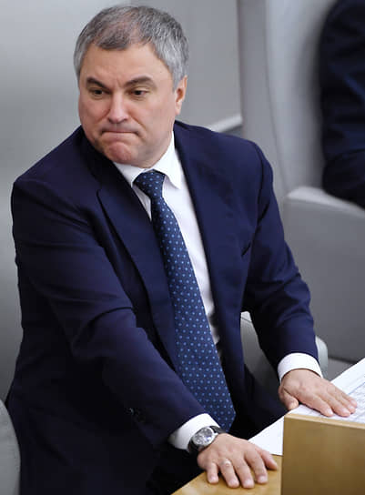 Председатель ГД России Вячеслав Володин в 2020 году