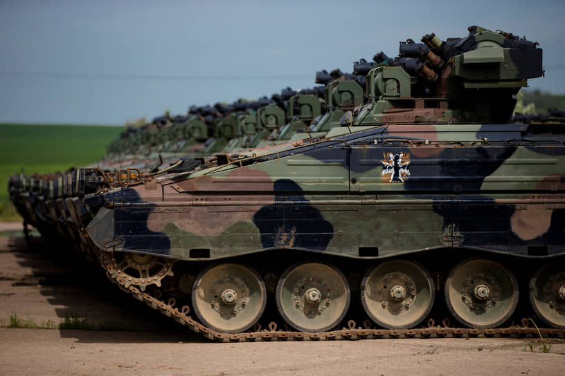 Боевые машины пехоты Marder на учениях в 2014 году