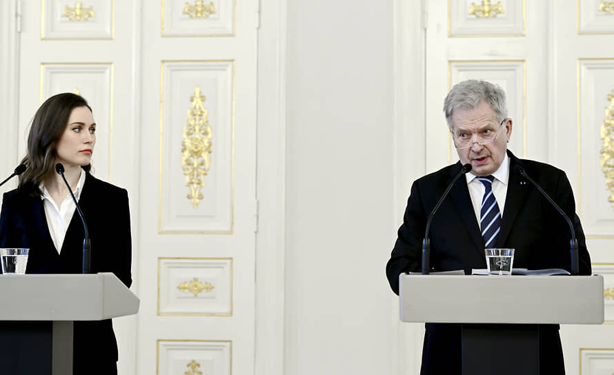  Премьер-министр Финляндии Санна Марин и президент Саули Ниинистё 