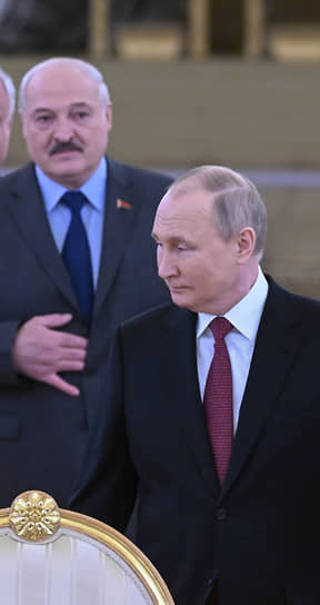 Владимир Путин (справа) и Александр Лукашенко