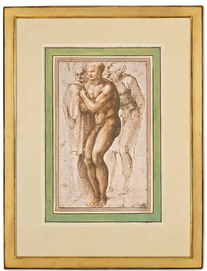 Чернильный рисунок Микеланджело