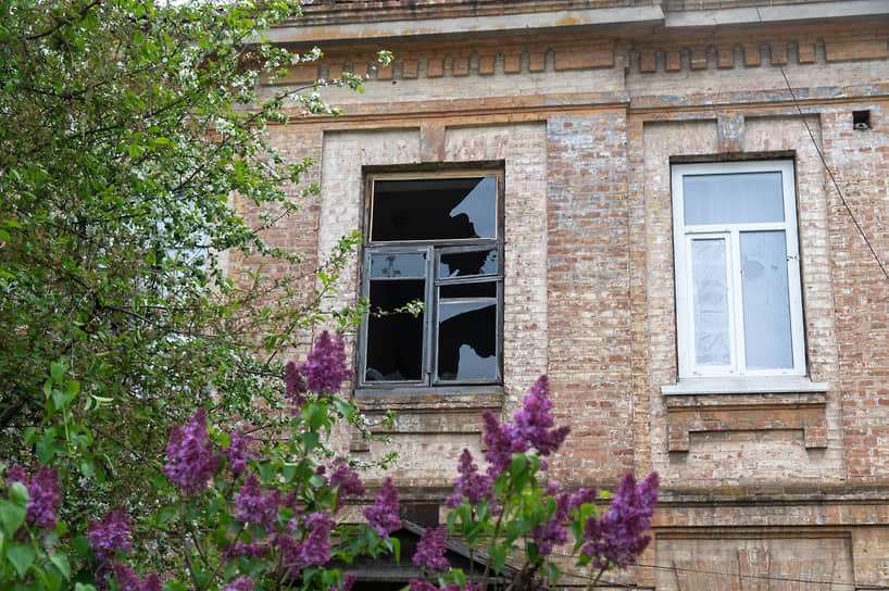 Последствия минометного обстрела в Курской области