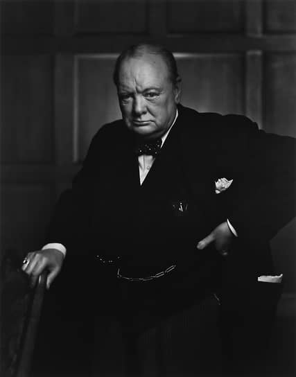 Фотография экс-премьера Великобритании Уинстона Черчилля «Рычащий лев»
