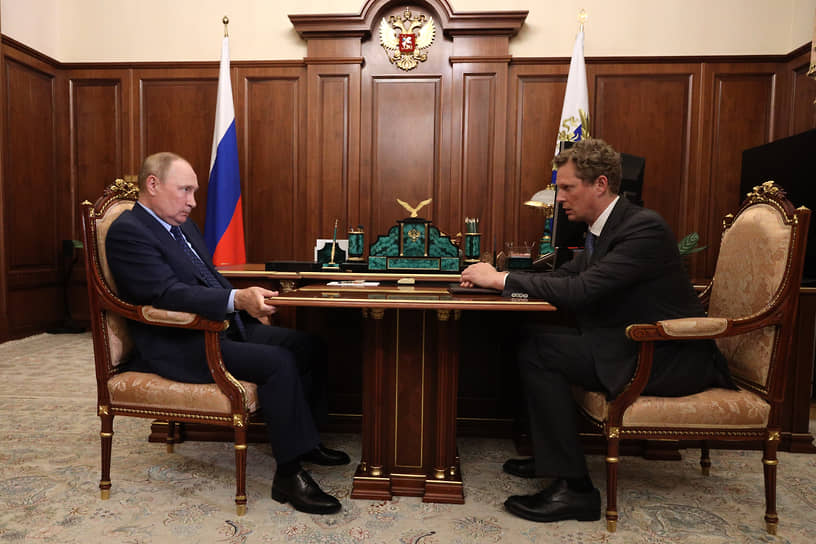Владимир Путин (слева) и Даниил Егоров