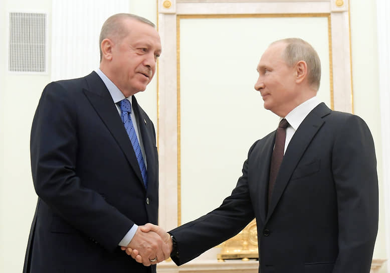 Владимир Путин (справа) и Реджеп Тайип Эрдоган