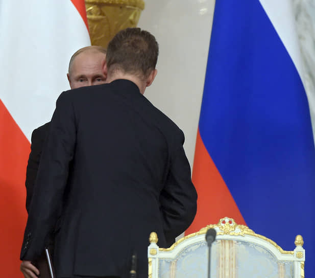 Владимир Путин и Алексей Миллер