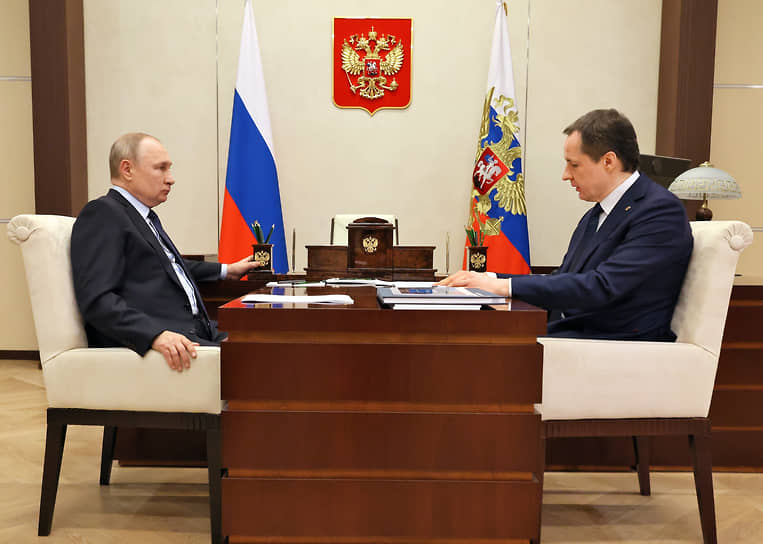 Встреча Владимира Путина с Вячеславом Гладковым