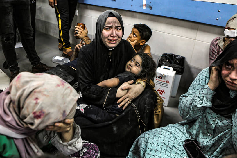 Пострадавшие в больнице Аль-Шифа