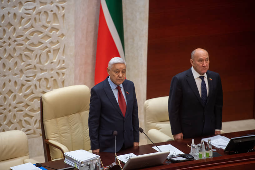 Председатель Госсовета Татарстана Фарид Мухаметшин (слева)