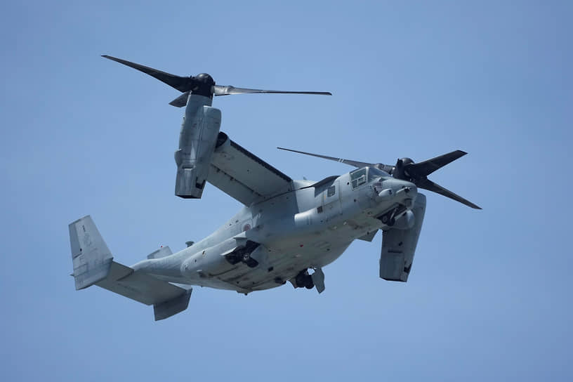 Конвертоплан MV-22B Osprey в сентябре 2023 года 