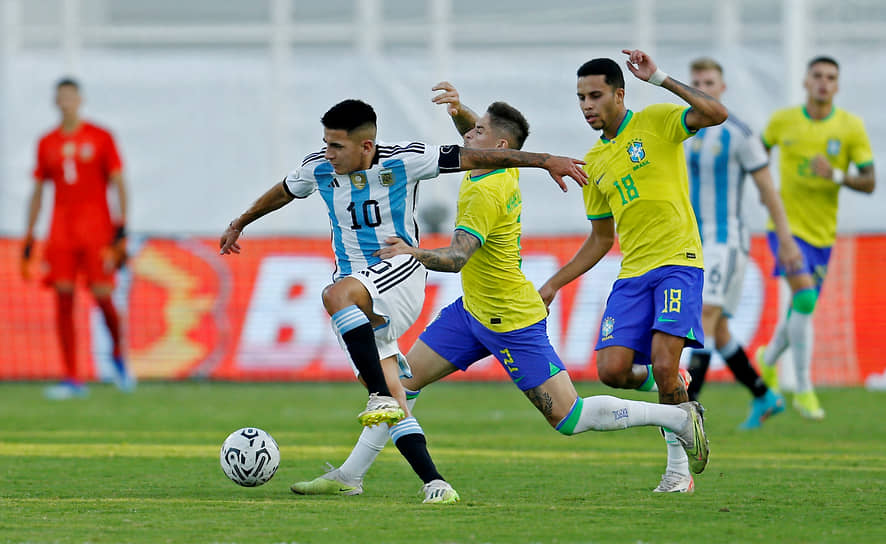 Матч сборной Бразилии против сборной Аргентины