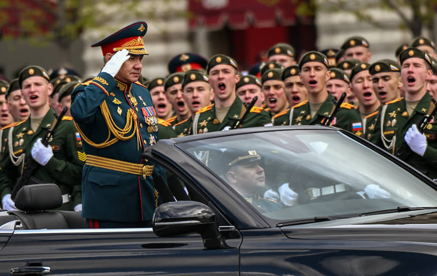 Сергей Шойгу на параде Победы в 2022 году