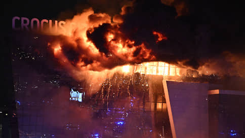 «Интерфакс» сообщил, что распространение огня в «Крокус Сити Холле» остановлено, МЧС это отрицает