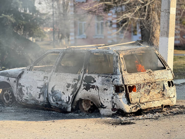 Последствия обстрела села Головчино Грайворонского городского округа Белгородской области