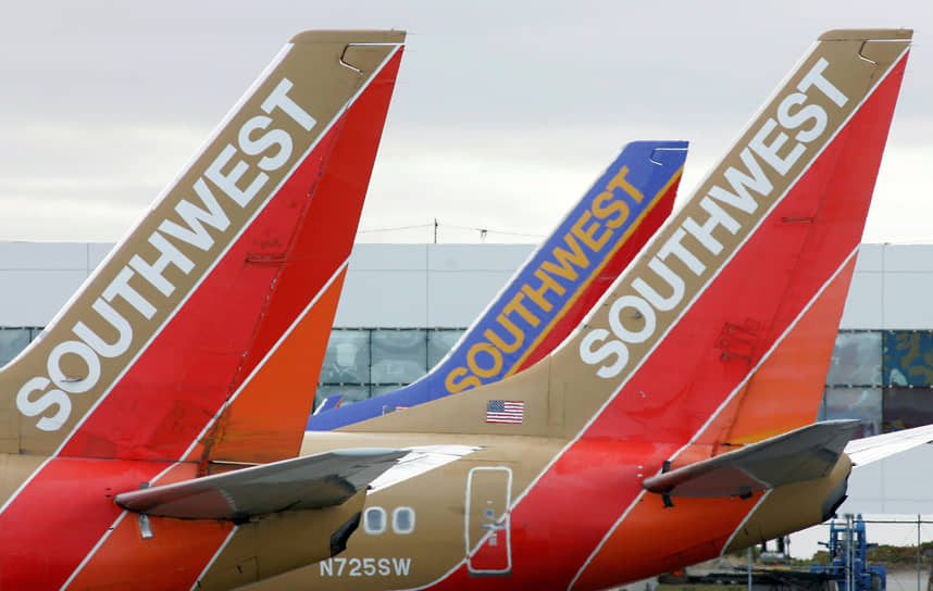 Самолеты компании Southwest Airlines в Международном аэропорту Окленда (Oakland International Airport)