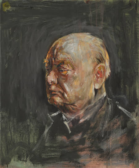 Эскиз портрета Уинстона Черчилля