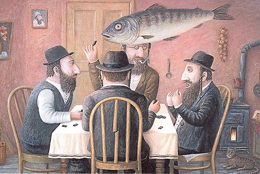 «Рыба». Из серии «Еврейское счастье». Холст, масло. 2002