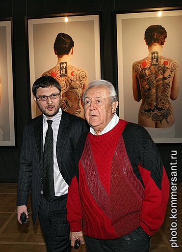 Василий Церетели (слева) и президент Российской академии художеств Зураб Церетели (справа)