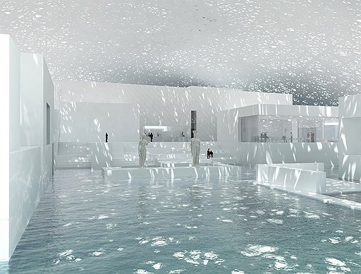 Проект Луврского музея в Абу-Даби (вид изнутри)