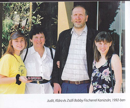 1992 год. Знаменитый Бобби Фишер в гостях у Юдит, Клары и Софии Полгар