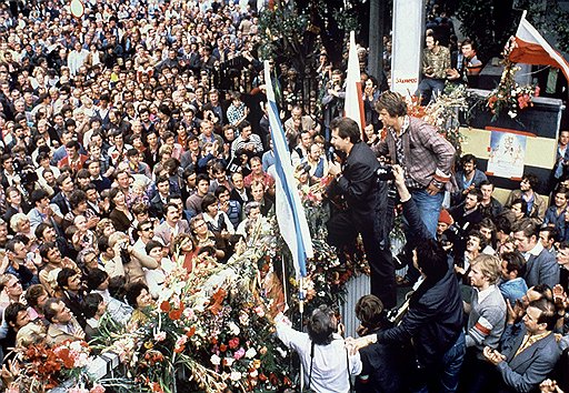 1980 год. Лех Валенса — лидер польского рабочего движения