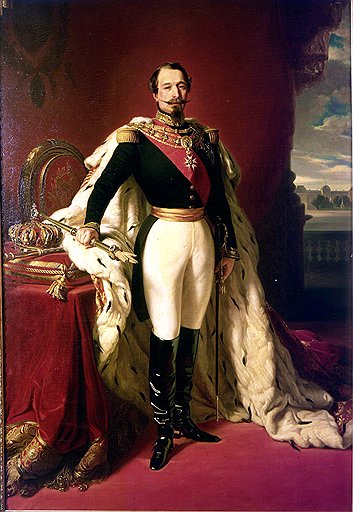 Многие черты
внешности барона
Мюнхгаузена Доре
позаимствовал
у императора
Наполеона III