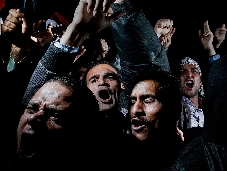 Алекс Маджоли. Демонстранты на площади Тахрир 10 февраля 