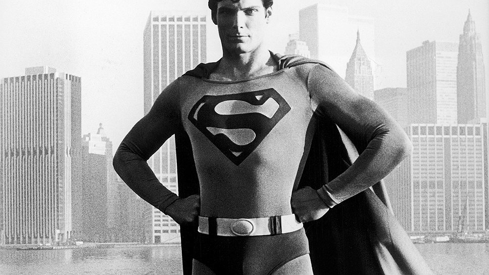 Актер Кристофер Рив, первый фильм про Супермена, 1978 год 