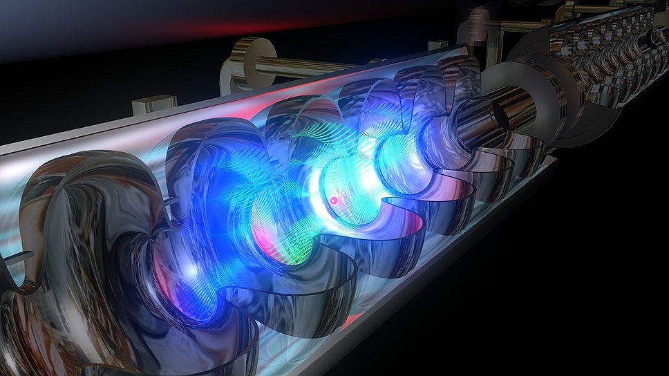 С помощью генераторов переменных магнитных полей (на фото) электроны можно разогнать почти до скорости света