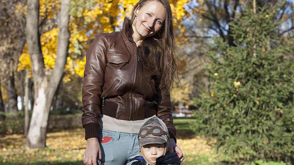 Ярослав Чулков (3,5 года) с мамой Анастасией