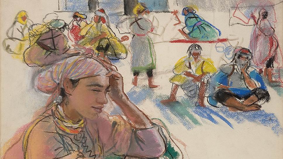 Зинаида Серебрякова. «Сидящая марокканка». 1928