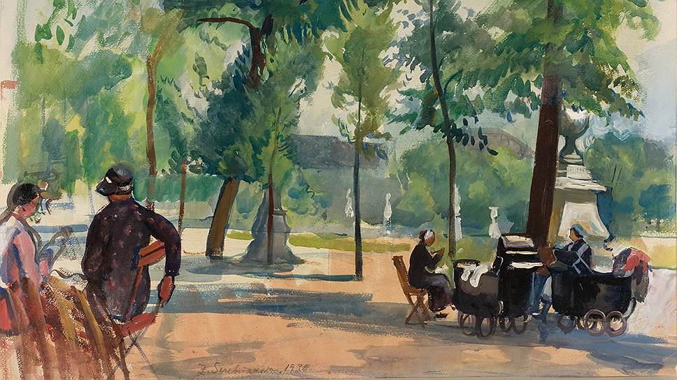 Зинаида Серебрякова. «Париж, Сад Тюильри». 1930