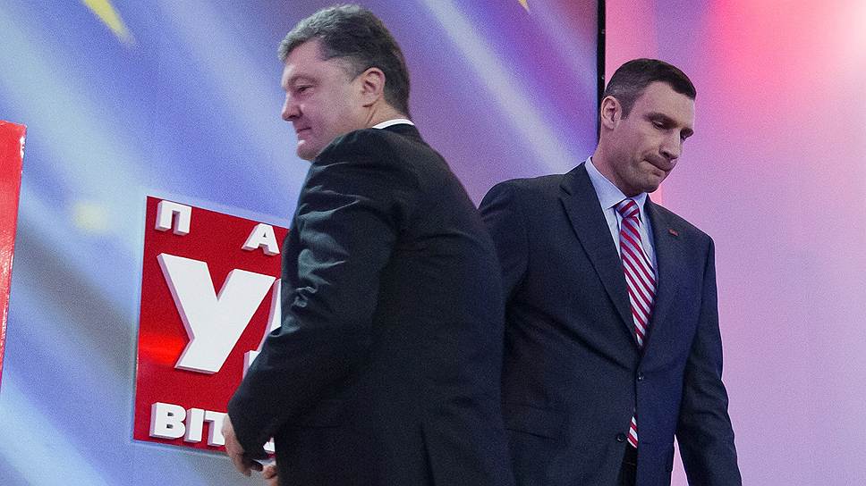 Сбалансированное решение: Петр Порошенко (слева) пойдет на президентские выборы, Виталий Кличко (справа) — на выборы киевского мэра 
