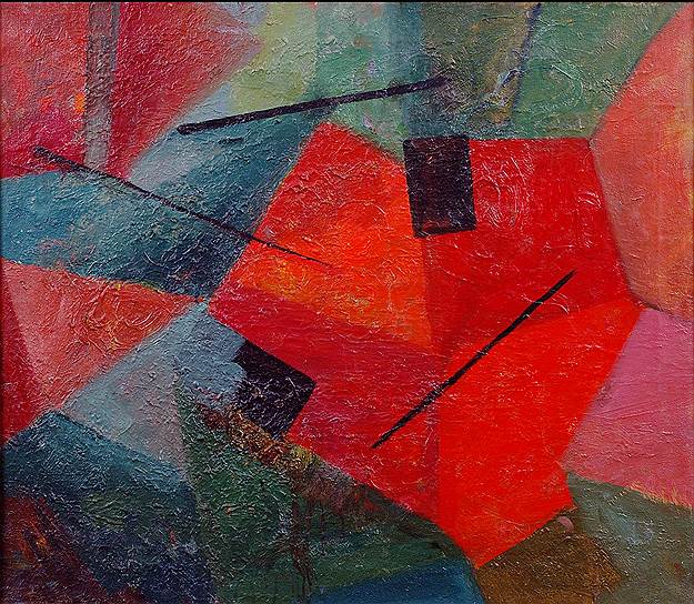 Лидия Мастеркова. Абстрактная композиция. 1963 год 
