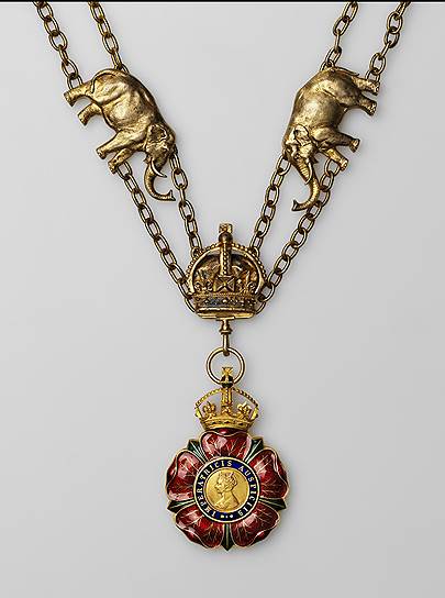 Цепь рыцаря — Великого командора ордена Индийской империи со знаком (Лондон, 1887-1947 годы, коллекция А. Хазина) 