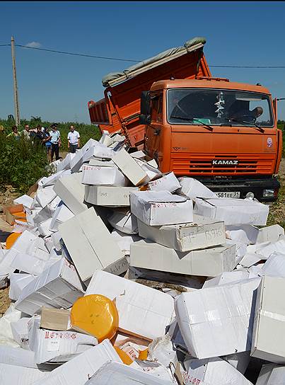 9 тонн сыра на свалке в Белгородской области 
