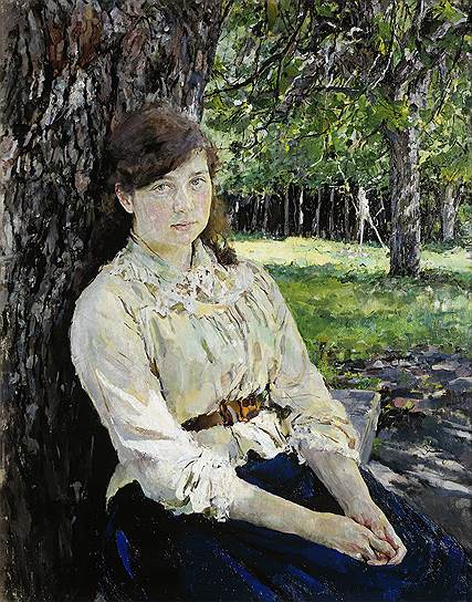 &quot;Девушка, освещенная солнцем&quot;. Портрет М.Я. Симонович. 1888 год  
