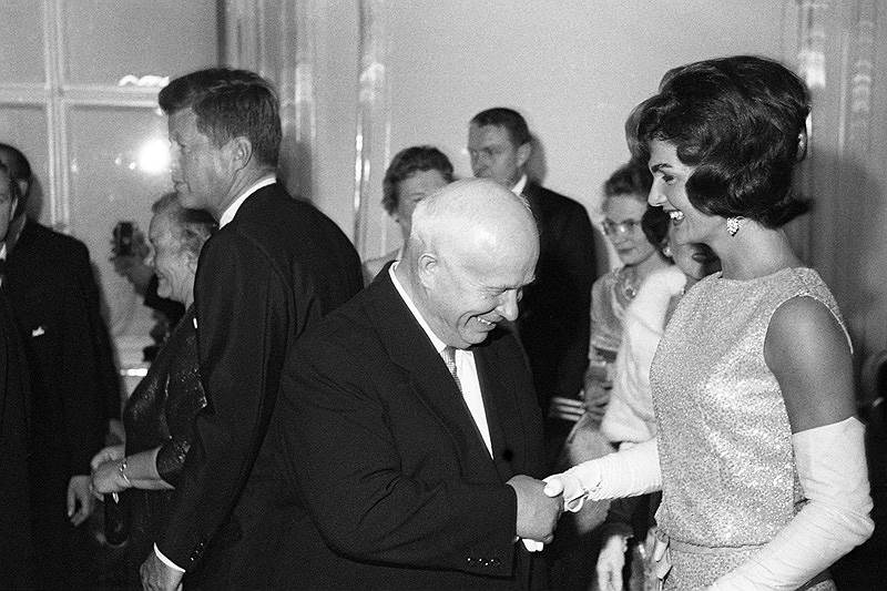 Никита Хрущев и Жаклин Кеннеди в Вене. 1961 год 