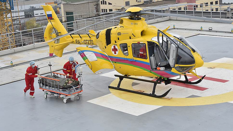 Современный санитарный вертолет представляет собой &quot;летающую реанимацию&quot; 
