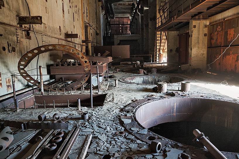 Третья очередь (недостроенная) Чернобыльской АЭС. Цех гидроциркуляционных насосов
