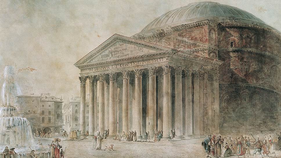 Ж.Ф. Тома де Томон. Вид Пантеона в Риме
