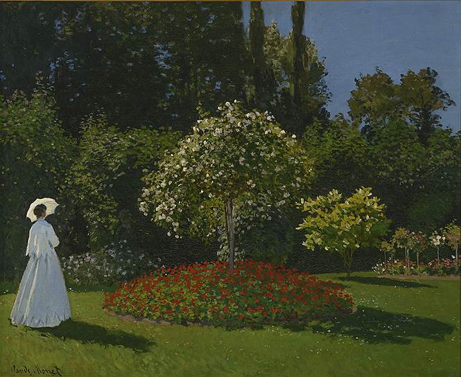 Клод Моне. &quot;Дама в саду Сент-Адресс&quot;. 1867 год 