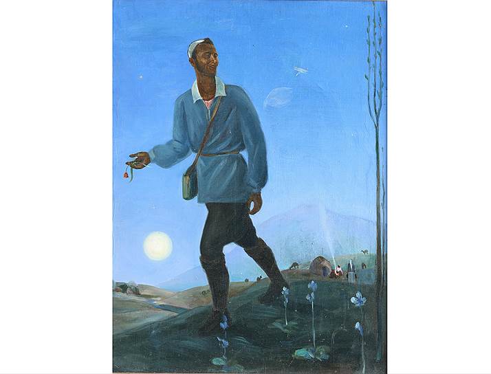 Алексей Подковыров. «Голубой вечер в горах. Автопортрет». 1935 
