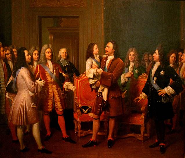 Во время аудиенции Петр взял семилетнего Людовика XV на руки и расцеловал, чем шокировал свиту последнего. И вдохновил несколько поколений живописцев 