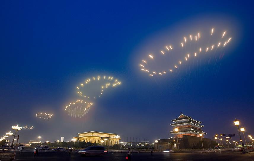 Проект фейерверка на церемонии открытия пекинских Олимпийских игр. 2008 
